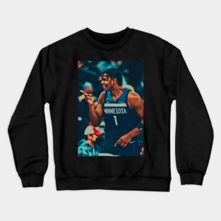 Anthony Edwards on Fire Crewneck Sweatshirt